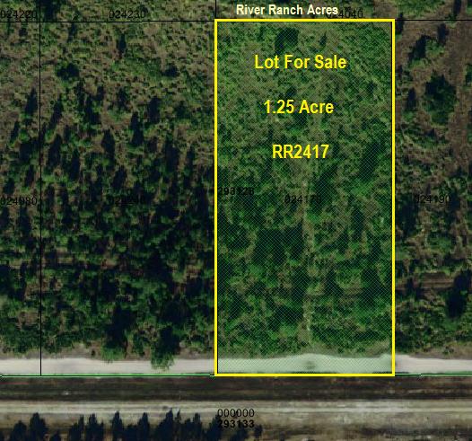 River Ranch Acres Lot For Sale Land RRPOA area